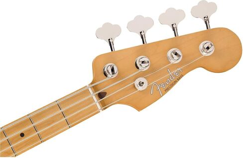 حزمة Fender Vintera 50s Precision Bass، داكوتا ريد + موستانج مايكرو أمبير + حامل معلق + كابل + مجموعة العناية in Kuwait