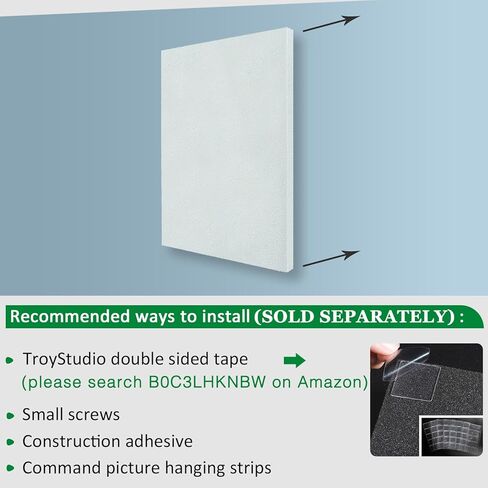 لوحة صوتية TroyStudio - 16 × 12 × 0.5 بوصة، 6 عبوات سميكة وعازلة للصوت ولوحة ممتصة للصوت، بلاط معالجة صوتية للجدار والسقف لاستوديو التسجيل، المنزل in Kuwait