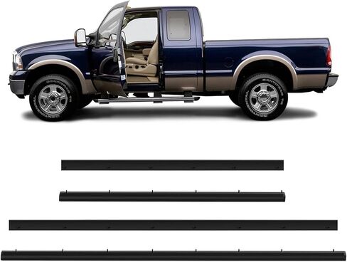 ACLONG Weatherstrip Window Seal Car Window Moulding Trim Sweep Felt Seal Kit Fit for Toyota 4Runner 2003-2009 Replaces 68161-35060, 68162-35060,68163-35030,68164-35030-4 Piece Set in Saudi Arabia