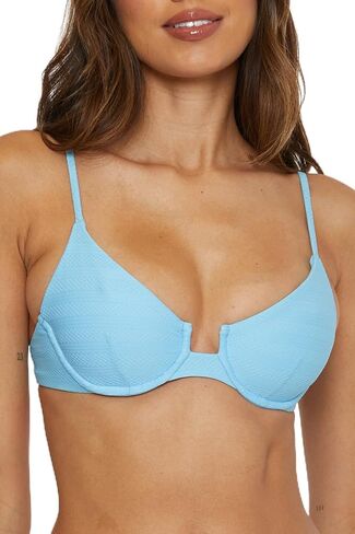 BECCA Women's Standard Prima Underwire Bikini Top, Adjustable, Tie Back, Swimwear Separates in Saudi Arabia