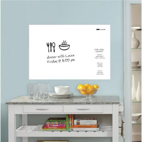 WallPops WPE90261 Medium Message Board, White & Off-White in Saudi Arabia