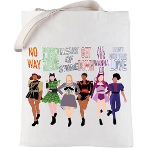 LEVLO Broadway Queen Cosmetic Make Up Bag Gift For Musical Theater Lover Six Queen Musical Make Up Zipper Pouch Bag For Wome