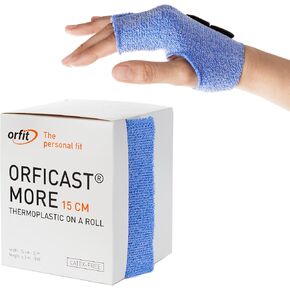 Orficast Easy-Form Splinting Material Heat-Activated Thermoplastic Tape For Trigger Finger, Thumb, Arthritis Pain Relief, Hand Support 1" x 9’, Black, One Roll in Saudi Arabia