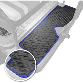 Xtreme Mats Golf Cart Floor Mat for Rear Seat Kits & Rear Facing Foot Rests - Fits Select ICON Rear seat kits (2021+) - Grey Trim