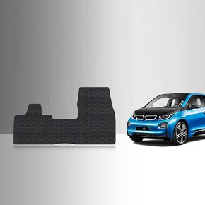 TOUGHPRO Floor Mats Accessories Set (Front Row + 2nd Row) Compatible with BMW i3 All Weather Heavy Duty (Made in USA) Black Rubber 2014 2015 2016 2017 2018 2019 2020 2021
