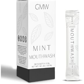 عبوات غسول الفم الفاخرة (20 عبوة فردية، أسود غير لامع) in Kuwait