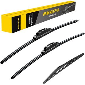 MIKKUPPA 26+"18+"14" Windshield Wiper Blades Replacement for 2014-2023 Jeep Cherokee, Front Wiper Blades Rear Wiper Blades, Durable Stable Quiet All Season Wiper Blades Set (Pack of 3)