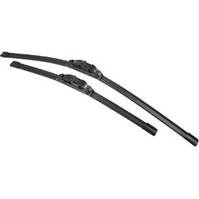 X AUTOHAUX 2pcs 26"+18" Silicone Front Windshield Wiper Blade for BMW 5 Series F10 F07 F11 2011-2016 for BMW 6 Series F12 Windscreen Wiper OE Replacement Set All-Seasons Not for J/U Hook