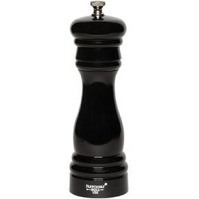 Fletchers' Mill Federal Pepper Mill, Black - 6 Inch, Adjustable Coarseness Fine to Coarse, MADE IN U.S.A.