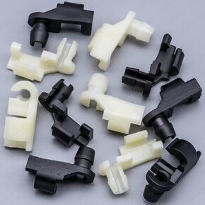 Rexka 10 Sets Door Handle Lock Rod Hood Latch Locking Push Clip Kit 5/32 Rod for GM Ford Chrysler Dodge Jeep Buick Cadillac Chevrolet Oldsmobile Pontiac Pickups Suvs