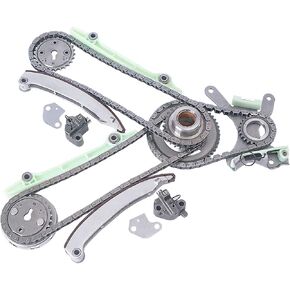 GDO Engine Timing Chain Kit 9-0393SD TKMI047L fits for 2005 2006 Je.p Commander Grand Cherokee 4.7L V8 2002-2008 Dodge Dakota Durango Ram 1500 TK1101 Timing Chain Set Tensioner Sprocket