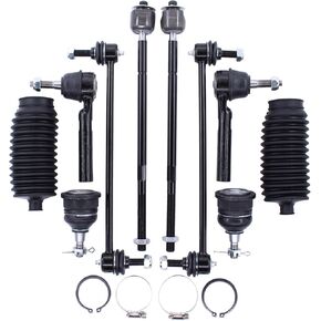 MOTOKU Front Inner and Outer Tie Rod Ends and Sway Bar End Links Ball Joints for Chrysler Town & Country Dodge Grand Caravan 2008-2010 VW Routan 2009-2011