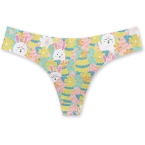 Seamless Thong Underwear for Women Breathable Comfy Thongs Briefs Stretch No Show Panties for Ladies,S-3XL