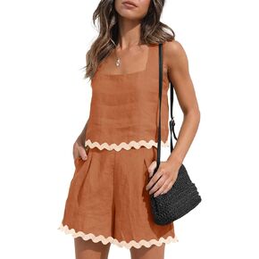 Imily Bela Women's 2 Piece Shorts Sets Summer Vacation Outfits Beach Loungewear in Saudi Arabia