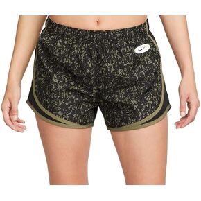 Nike Women's Tempo Pace Running Shorts 2.0 (US, Alpha, Small, Regular, Regular, Black/Green Camo)