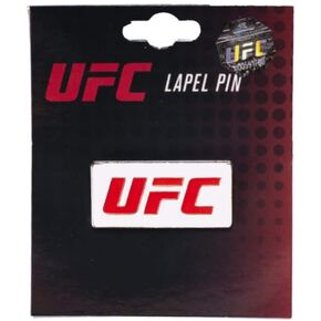 UFC LAPEL PIN LOGO WHITE/RED, White/Red, ONE SIZE