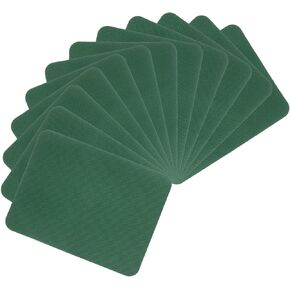 HARFINGTON 12Pcs Iron on Patches for Clothing Repair 4.9" x 3.7" Fabric Patch Repair Decorating for Clothes Pants Bag, Indigo