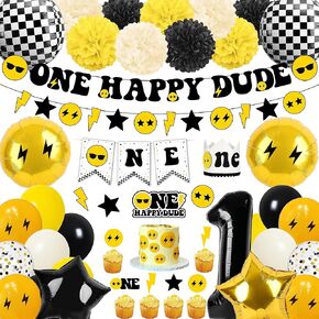 اختيارات تزيين حفلات عيد الميلاد من One Happy Dude، لوازم حفلات أعياد الميلاد الأولى، ديكورات حفلات أعياد الميلاد الأولى، فكرة حفلات أعياد الميلاد الأولى للفتيات والفتيان الصغار (اختيار-أ) in Kuwait