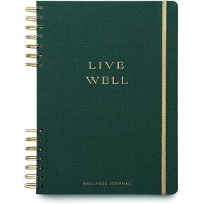 دفتر ملاحظات Designworks Ink Pink Take Care Spiral Mindbeing Notebook موجه للامتنان والصحة، مخطط يومي غير مؤرخ مع نصائح وملصقات للعناية الذاتية والأنشطة، 7.5 بوصة × 10.25 بوصة in Kuwait