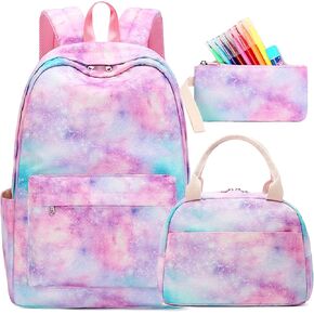 Girls Backpack School Backpack for Teens Girls Backpack with Lunch Box 16inch Laptop Backpack for girls Backpack for Elementary Middle School Bag Bookbag