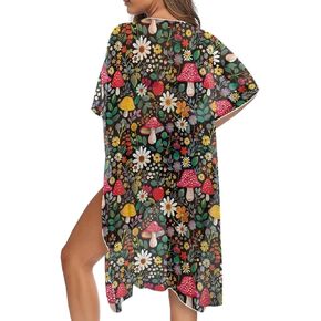 Womens Kimono Swimsuit Coverups Casual Loose Long Bathing Suit Cover Up Summer Beach Coverup