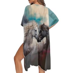 ملابس سباحة كيمونو للسيدات، ملابس سباحة كاجوال فضفاضة طويلة لتغطية الصيف والشاطئ in Kuwait