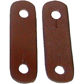 Peacock Leather Safety Tabs - Brown, Durable Replacement Leathers for Secure and Confident Peacock Iron Riding