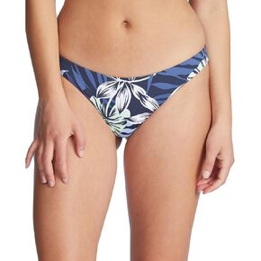 Roxy Printed Beach Classics Cheeky Bottoms Mood Indigo Seaside Tropics LG