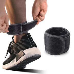 2 Pack Magnetic Achilles Tendonitis Brace, Adjustable 5-12" Achilles Strap for Men Women, Ankle Achilles Tendon Support Brace to Prevent Achilles Tendonitis Pain, Fit Running Sports Cycling Hiking