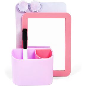 Pink and Purple Locker Accessories - 7 Piece Locker Decor, Girls Locker Accessories, Locker Accessories for Girls in Middle School, Cute Aesthetic Magnetic Locker Accessories