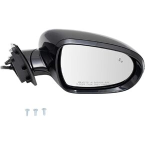TRQ Mirror Power Heated Turn Signal Blind Spot Detection Paint to Match RH Right Passenger Side for 2016-2019 Kia Sorento