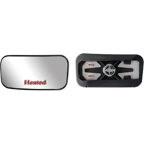 Replacement Door Side Driver Left Upper Main Mirror Glass Heated with Back Plate fit Mercedes Freightliner Sprinter from 2019-Onward