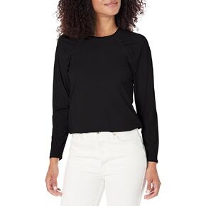 NIC+ZOE Women's Ls Puff Shoulder Crew Nk