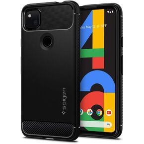 Spigen Rugged Armor Designed for Google Pixel 4a Case (2020) [NOT Compatible with Pixel 4a 5G] - Matte Black