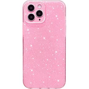 Hython Case for iPhone 11 Pro Case Glitter Cute Sparkly Shiny Bling Sparkle Phone Cases 5.8", Thin Slim Fit Soft TPU Bumper Shockproof Rubber Protective Cover for Women Girls Girly, Black