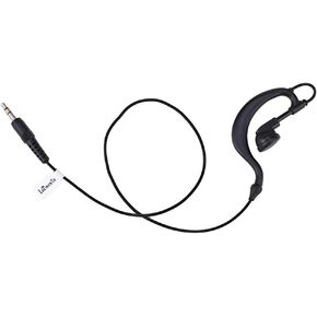 Listen Only Earpiece Headset for Remote Speaker Mic Motorola Kenwood 2 Way Radio 3.5mm FBI Security Surveillance Walkie Talkie 1 Pin G Shape Ear Hook Headphone