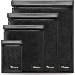 4 عبوات من حقائب فاراداي، أكياس فاراداي مقاومة للنبض الكهرومغناطيسي، قفص فاراداي مضاد للسرقة والتتبع، واقي مفتاح فاراداي للهواتف والأجهزة اللوحية ومفاتيح السيارة، جراب مانع لإشارة RFID مقاوم للحريق ومقاوم للماء in Kuwait