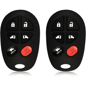 2 Keylessbest Replacement for 2017 2018 2019 2020 Toyota Sienna Key Fob Remote Control GQ43VT20T 6 Buttons 315MHz