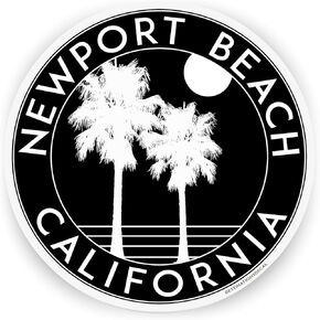 3" Vinyl Decal Newport Beach California Sticker