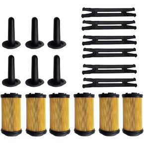Urea Filter Kit 6Pcs Compatible with Cummins 5303604 Compatible with Fleetguad UF101 Compatible with Bosch 1457436033 Compatible with Ford New Holland 47364243 Compatible with Iveco 47364243