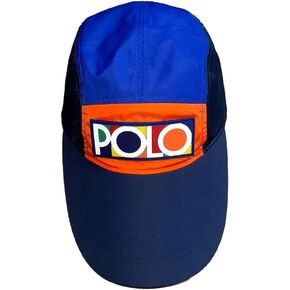 POLO RALPH LAUREN Spectre Long Bill Cap Color Block 5 Panel Hat Hi Tech 93