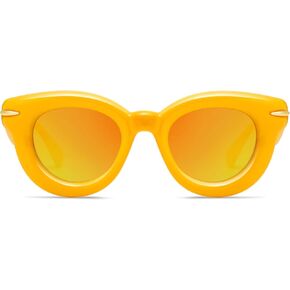 Cute Round Inflated Sunglasses for Women Men Trendy Chunky Glasses Thick Funny Mask Shades AP3695