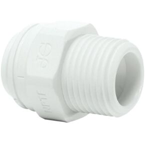 John Guest Speedfit PP011223W 3/8OD by 3/8NPTF Male Connector, 10-Pack