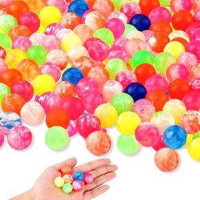200 Pieces Mini Bouncy Balls Bulk Small Bouncing Balls Assorted Color Neon Cloud Rubber Bouncy Balls for Birthday Present School Classroom Rewards Carnival Prizes Outdoor Activities Bags Fillers