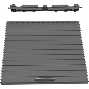 Center Console Cup Holder Slide Roller Blind Shutter Cover for Mercedes Benz ML GL GLS GLE W166 Black Center Console Roller Blind Cover Replaces # 1666805802