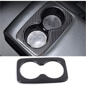 حامل الكأس الخلفي غطاء ناقل الحركة لسيارة جيب جراند شيروكي 2014-2020، ألياف الكربون ABS 1 قطعة in Kuwait