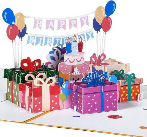 بطاقة عيد ميلاد موسيقية، بطاقات عيد ميلاد منبثقة ثلاثية الأبعاد مع شمعة قابلة للنفخ، بطاقة عيد ميلاد منبثقة مع موسيقى عيد ميلاد سعيد للأطفال والرجال والنساء in Saudi Arabia