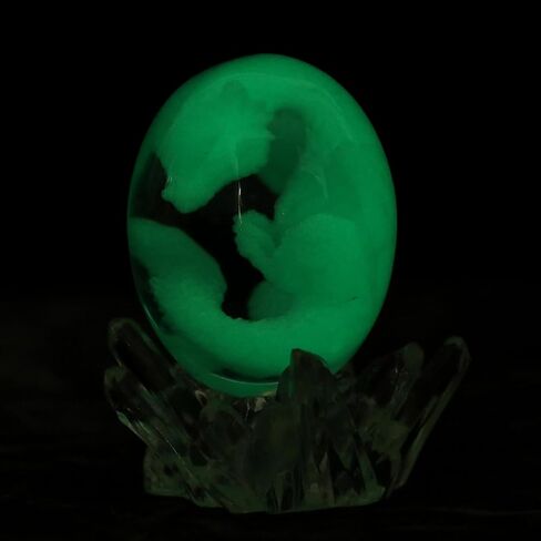 Dragons Egg with Base - Handmade Sculpture Dragon Eggs Resin Ornaments, Statue Gift for The Holidays, Christmas, Birthdays, Graduation in Saudi Arabia