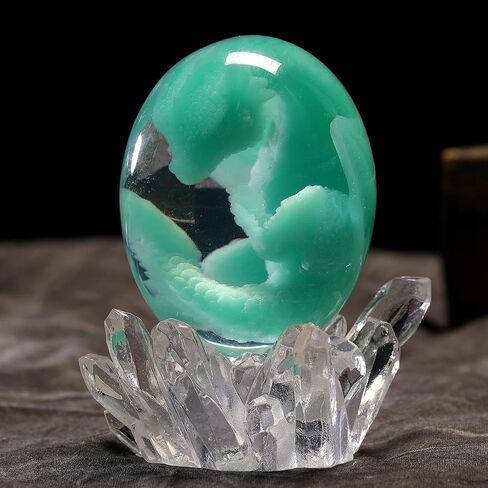 Dragons Egg with Base - Handmade Sculpture Dragon Eggs Resin Ornaments, Statue Gift for The Holidays, Christmas, Birthdays, Graduation in Saudi Arabia