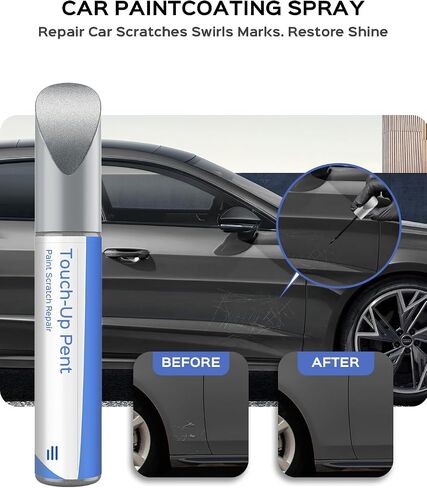 طلاء Touch Up متوافق مع رقائق Audi Exact Match وNicks Touch Up - فضي ثلجي معدني - LX7W in Kuwait